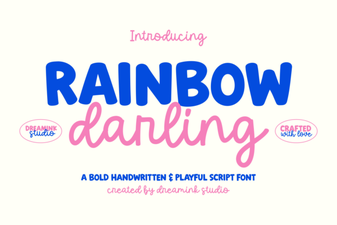 Rainbow Darling Duo Font: Creative Design Ideas