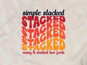 Easy Stacked Typography Design Tutorial