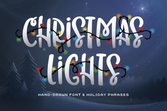 Sparkling Font Ideas for Christmas Light Displays