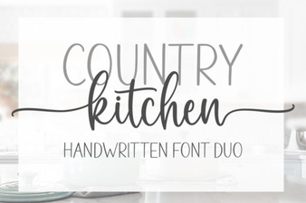 Country Kitchen Fonts for Cozy Craft Projects